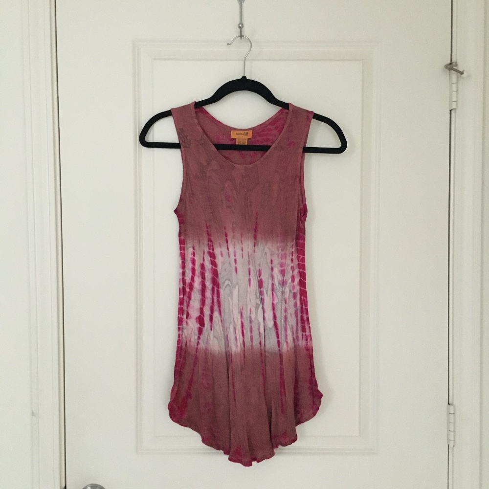 Sakkas Tie Dye Long Tank Top